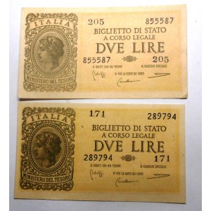 2 Lire 1944 Luogotenenza...