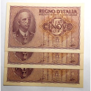 5 Lire 1944 Dittatura...