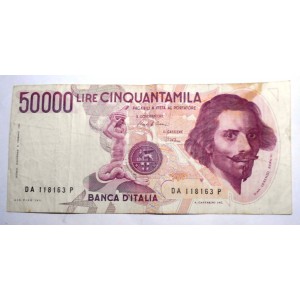50.000 Lire Bernini 1° Tipo...