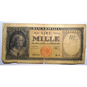 1000 Lire Testina 1947