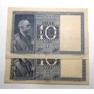 10 Lire 1939 / XVIII...