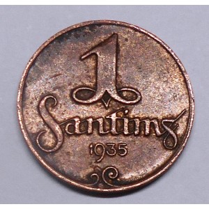 LATVIA 1 Santims 1935
