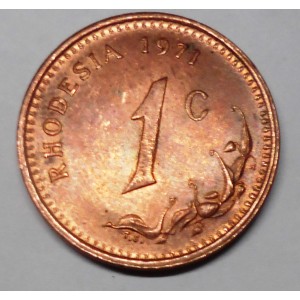 RHODESIA 1 Cent 1971