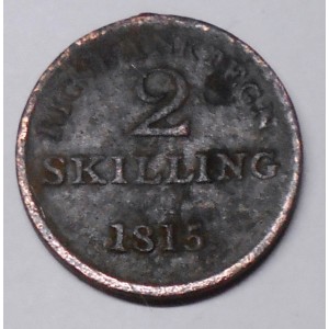 DENMARK 2 Skilling 1815