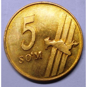 UZBEKISTAN 5 Som 2001
