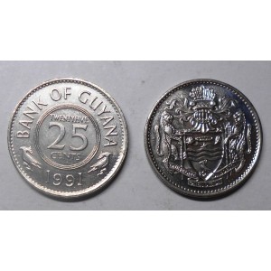 GUYANA 25 Cents 1991