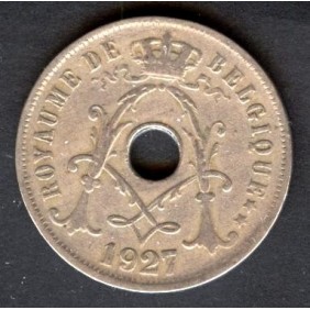 BELGIUM 25 Centimes 1927...
