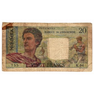NEW CALEDONIA 20 Francs 1951