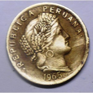 PERU 10 Centavos 1965
