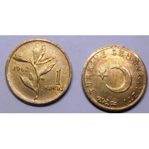 TURKEY 1 Kurus 1962