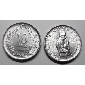 TURKEY 10 Lira 1982