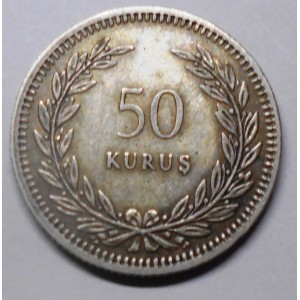 TURKEY 50 Kurus 1947 AG
