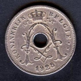BELGIUM 10 Centimes 1928...