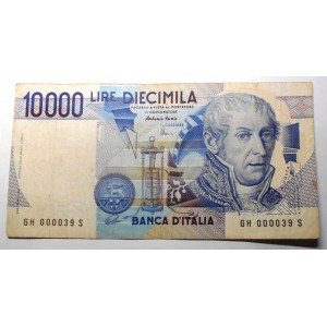 10.000 Lire VOLTA Lettera H...