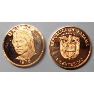 PANAMA 1 Cent 1975 Urraca...
