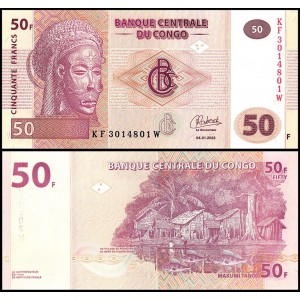 CONGO DEMOCRATIC 50 Francs...