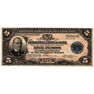 PHILIPPINES 5 Pesos 1916