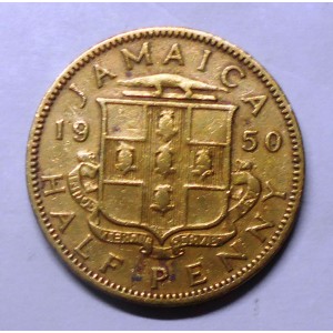 JAMAICA 1/2 Penny 1950