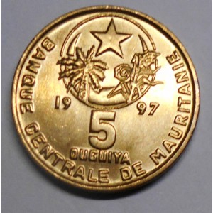 MAURITANIA 5 Ouguiya 1997