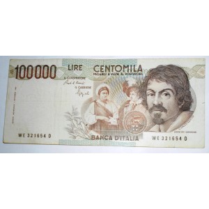100.000 Lire Caravaggio 1°...
