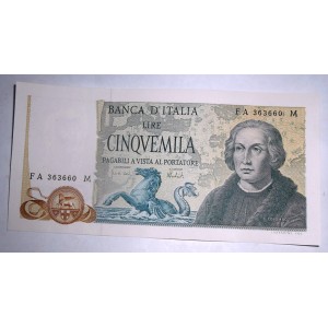 5000 LIRE 1973 COLOMBO 3...
