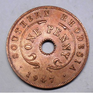 SOUTHERN RHODESIA 1 Penny 1947