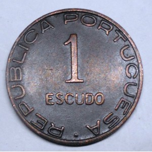 MOZAMBIQUE 1 Escudo 1945
