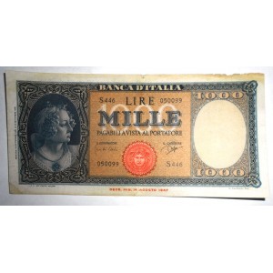 1000 Lire Medusa 1961
