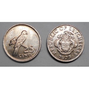 SEYCHELLES 25 Cents 1977