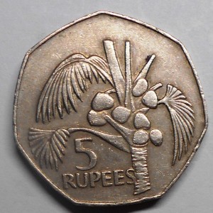 SEYCHELLES 5 Rupees 1977