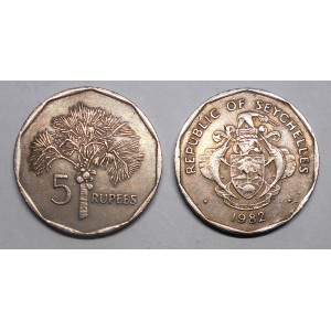 SEYCHELLES 5 Rupees 1982