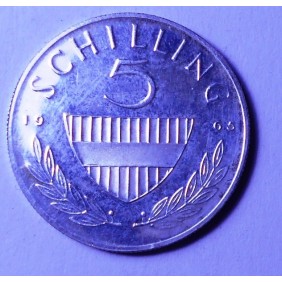 AUSTRIA 5 Schilling 1965 AG...