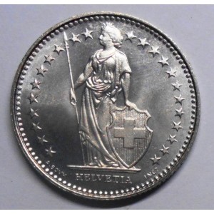 SWITZERLAND 1 Franc 1991