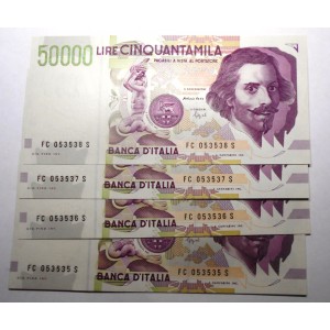 50.000 Lire Bernini 2° Tipo...
