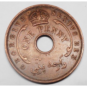 BRITISH WEST AFRICA 1 Penny...