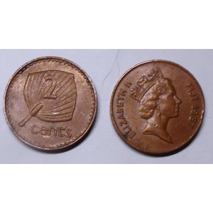FIJI 2 Cents 1986