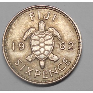 FIJI 6 Pence 1962