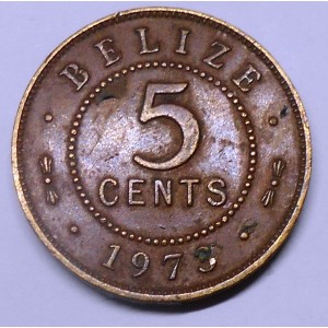BELIZE 5 Cents 1973