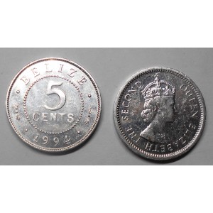 BELIZE 5 Cents 1994