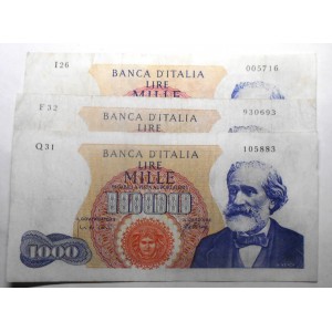 1000 Lire VERDI 1965 Lotto...