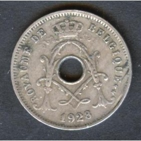 BELGIUM 5 Centimes 1928...