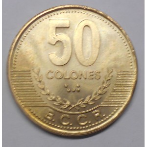 COSTA RICA 50 Colones 1997