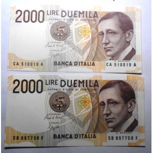 2000 Lire Marconi Lettera A...
