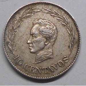 ECUADOR 10 Centavos 1924 H