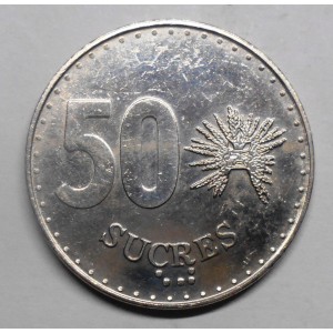 ECUADOR 50 Sucres 1988