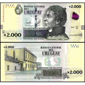 URUGUAY 2000 Pesos 2021