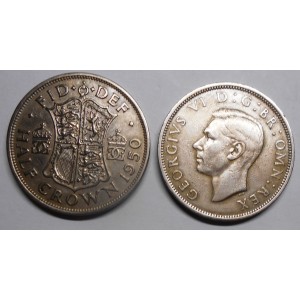 GREAT BRITAIN 1/2 Crown 1950