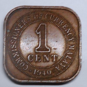 MALAYA 1 Cent 1940