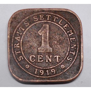 STRAITS SETTLEMENTS 1 Cent...