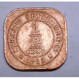STRAITS SETTLEMENTS 1/2...
